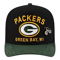 Green Bay Packers Black and 2025 NFL Draft On Stage New Era A-Frame 59FIFTY Fitted Hat