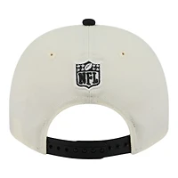 Las Vegas Raiders Cream and Black 2025 NFL Draft New Era A-Frame 9FIFTY Snapback Hat