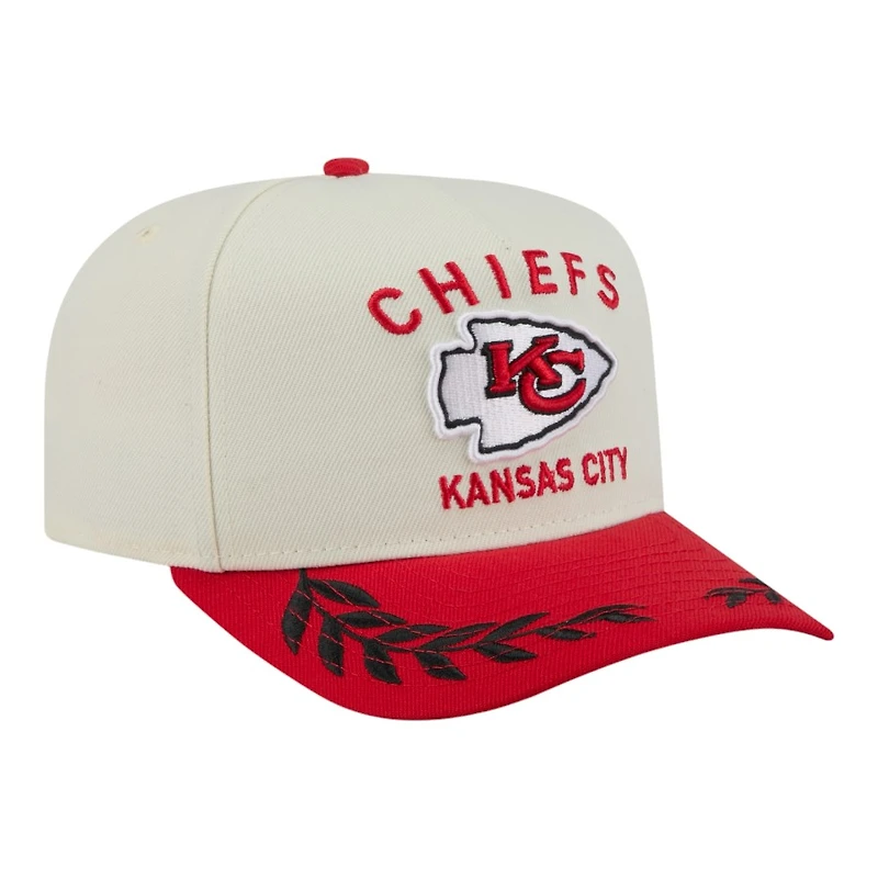 Kansas City Chiefs Cream and Red 2025 NFL Draft New Era A-Frame 9FIFTY Snapback Hat