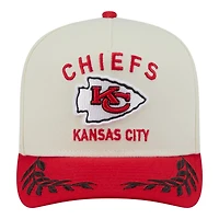 Kansas City Chiefs Cream and Red 2025 NFL Draft New Era A-Frame 9FIFTY Snapback Hat