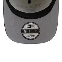 Houston Texans Cream and Navy 2025 NFL Draft New Era A-Frame 9FIFTY Snapback Hat