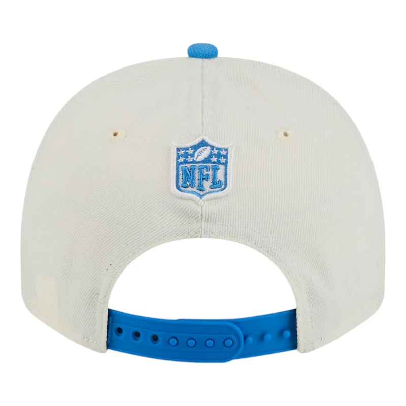 Detroit Lions Cream and Blue 2025 NFL Draft New Era A-Frame 9FIFTY Snapback Hat