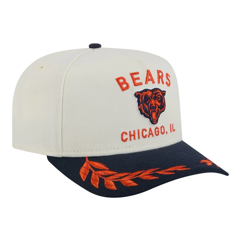 Chicago Bears Cream and Navy 2025 NFL Draft New Era A-Frame 9FIFTY Snapback Hat