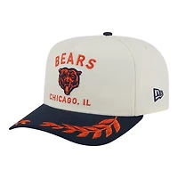 Chicago Bears Cream and Navy 2025 NFL Draft New Era A-Frame 9FIFTY Snapback Hat
