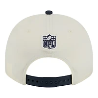 Chicago Bears Cream and Navy 2025 NFL Draft New Era A-Frame 9FIFTY Snapback Hat