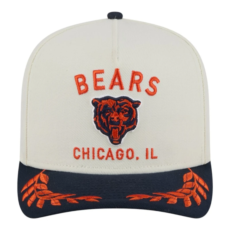 Chicago Bears Cream and Navy 2025 NFL Draft New Era A-Frame 9FIFTY Snapback Hat