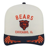 Chicago Bears Cream and Navy 2025 NFL Draft New Era A-Frame 9FIFTY Snapback Hat