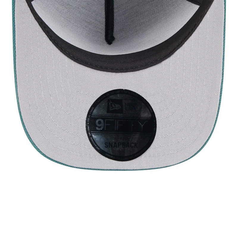 Philadelphia Eagles Black and Midnight Green 2025 NFL Draft New Era A-Frame 9FIFTY Snapback Hat