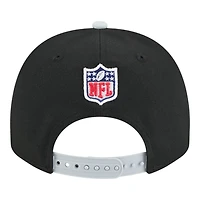 Las Vegas Raiders Black and Gray 2025 NFL Draft New Era A-Frame 9FIFTY Snapback Hat