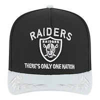 Las Vegas Raiders Black and Gray 2025 NFL Draft New Era A-Frame 9FIFTY Snapback Hat