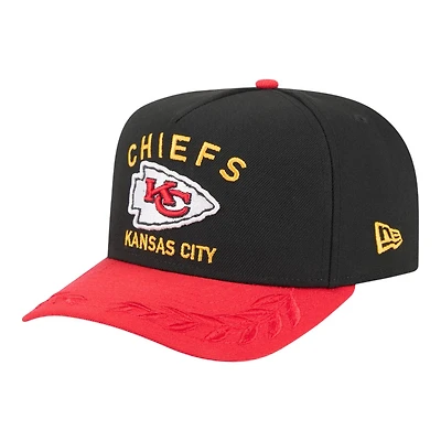 Kansas City Chiefs and Red 2025 NFL Draft New Era A-Frame 9FIFTY Snapback Hat