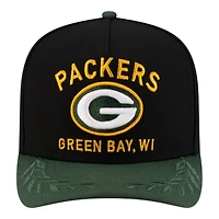 Green Bay Packers Black and Green 2025 NFL Draft New Era A-Frame 9FIFTY Snapback Hat