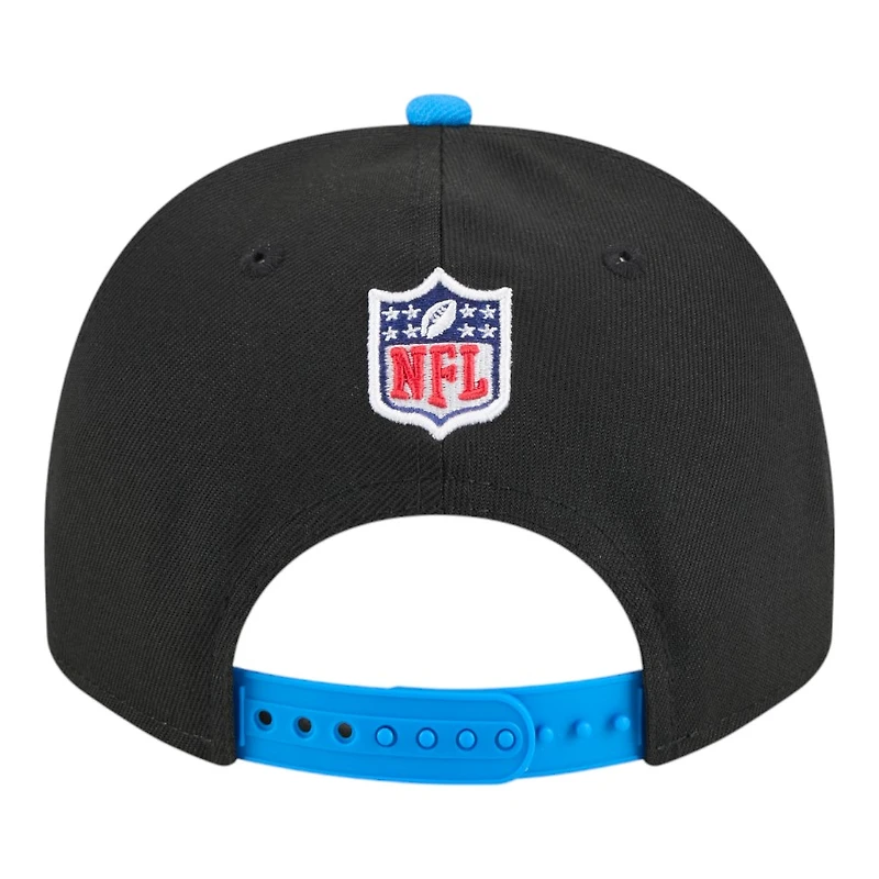 Detroit Lions Black and Blue 2025 NFL Draft New Era A-Frame 9FIFTY Snapback Hat