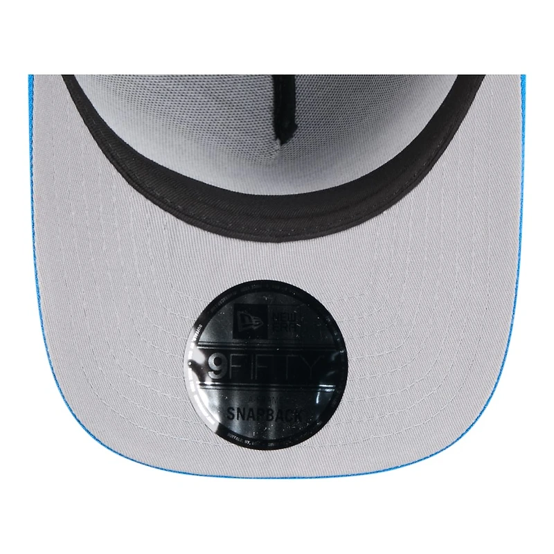 Detroit Lions Black and Blue 2025 NFL Draft New Era A-Frame 9FIFTY Snapback Hat