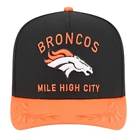 Denver Broncos Black and Orange 2025 NFL Draft New Era A-Frame 9FIFTY Snapback Hat