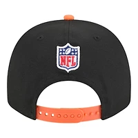 Denver Broncos Black and Orange 2025 NFL Draft New Era A-Frame 9FIFTY Snapback Hat