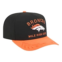 Denver Broncos Black and Orange 2025 NFL Draft New Era A-Frame 9FIFTY Snapback Hat