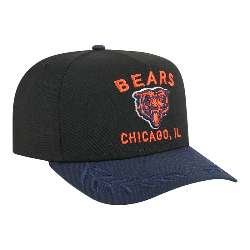 Chicago Bears and Navy 2025 NFL Draft New Era A-Frame 9FIFTY Snapback Hat