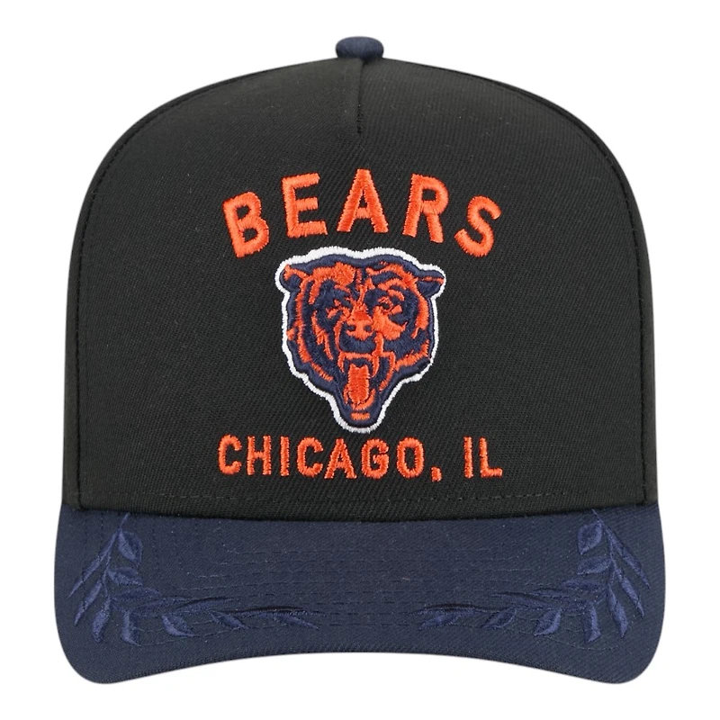 Chicago Bears and Navy 2025 NFL Draft New Era A-Frame 9FIFTY Snapback Hat