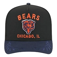 Chicago Bears and Navy 2025 NFL Draft New Era A-Frame 9FIFTY Snapback Hat