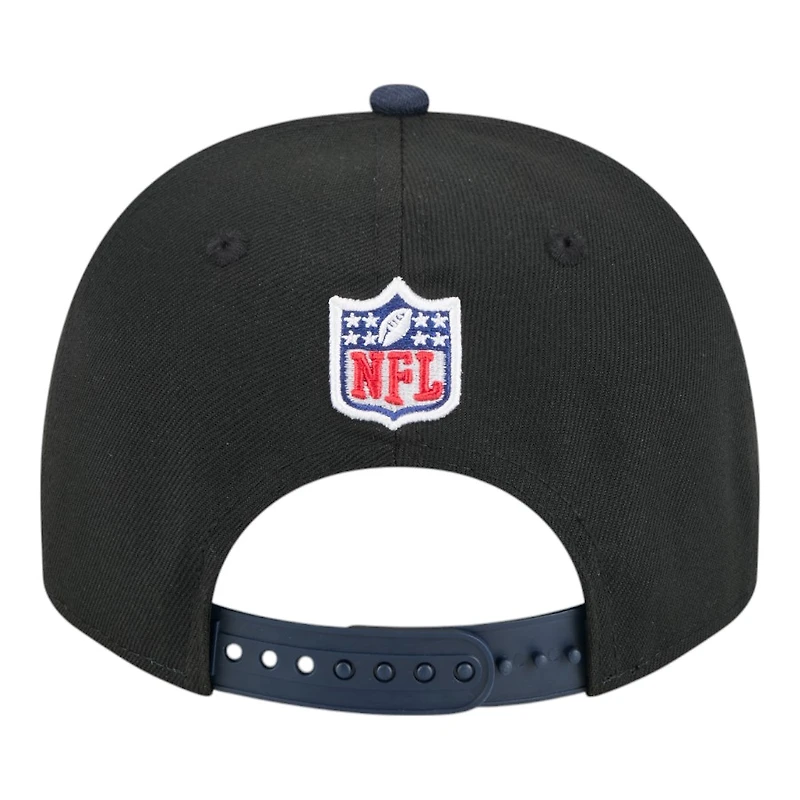 Chicago Bears and Navy 2025 NFL Draft New Era A-Frame 9FIFTY Snapback Hat