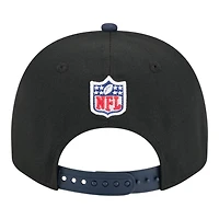 Chicago Bears and Navy 2025 NFL Draft New Era A-Frame 9FIFTY Snapback Hat