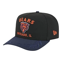 Chicago Bears and Navy 2025 NFL Draft New Era A-Frame 9FIFTY Snapback Hat
