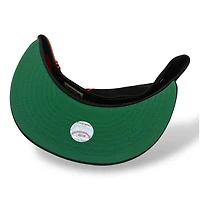 Atlanta Braves Black and Orange 1999 World Series Patch Green UV New Era 59FIFTY Fitted Hat