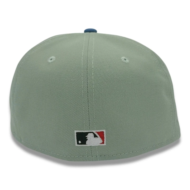 Texas Rangers Everest Green Two Tone Final Season Patch Indigo UV New Era 59FIFTY Fitted Hat