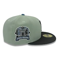 Texas Rangers Everest Green Two Tone Final Season Patch Indigo UV New Era 59FIFTY Fitted Hat