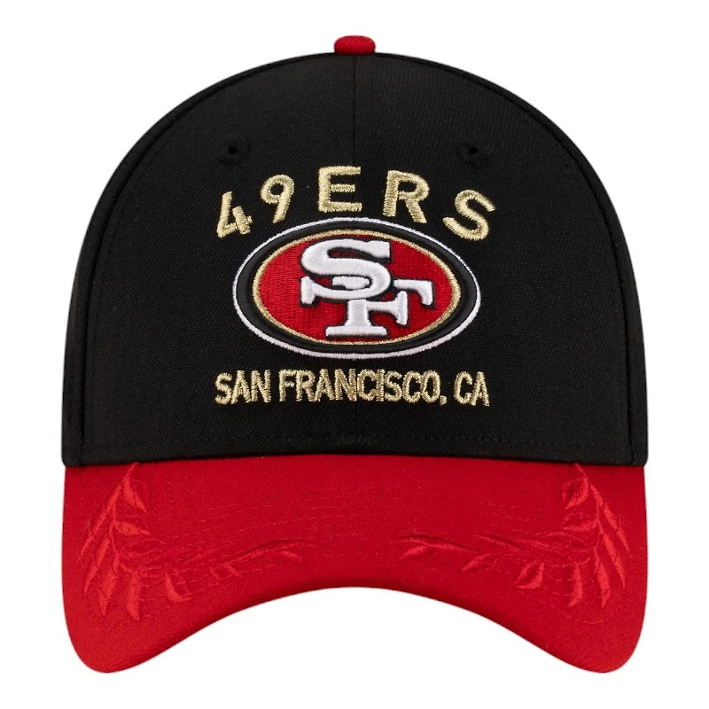 San Francisco 49ers Black and Red 2025 NFL Draft New Era 39THIRTY Flex Hat