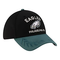Philadelphia Eagles Black and Midnight Green 2025 NFL Draft New Era 39THIRTY Flex Hat