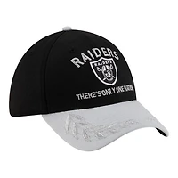 Las Vegas Raiders Black and Gray 2025 NFL Draft New Era 39THIRTY Flex Hat