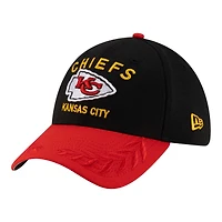 Kansas City Chiefs Black and Red 2025 NFL Draft New Era 39THIRTY Flex Hat