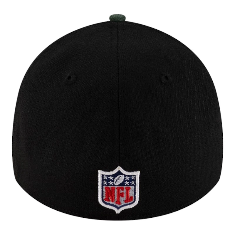 Green Bay Packers Black and 2025 NFL Draft New Era 39THIRTY Flex Hat
