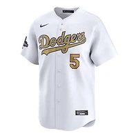 Los Angeles Dodgers Freddie Freeman White 2025 Gold Collection Nike Limited Player Jersey