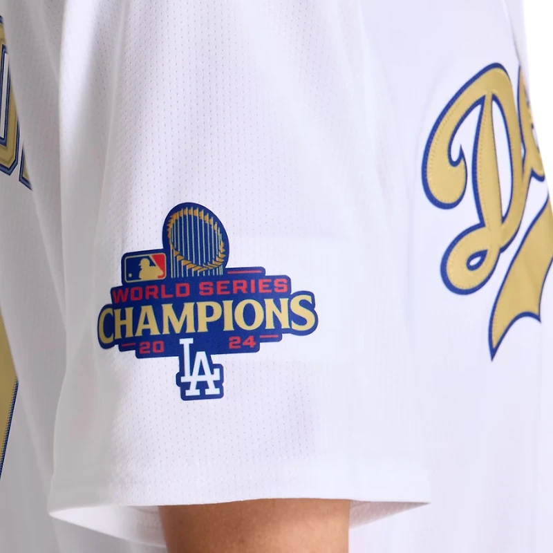 Los Angeles Dodgers Mookie Betts White 2025 Gold Collection Nike Limited Player Jersey
