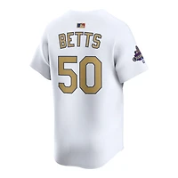 Los Angeles Dodgers Mookie Betts White 2025 Gold Collection Nike Limited Player Jersey