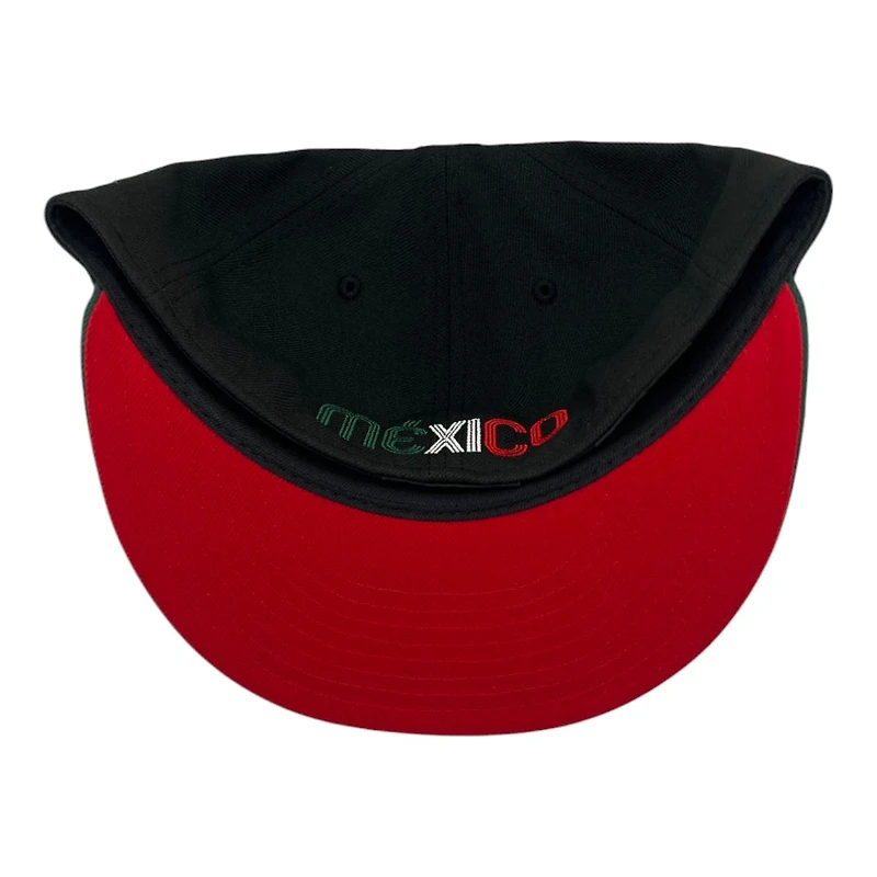 Mexico Black and Dark Green Red UV New Era 59FIFTY Fitted Hat