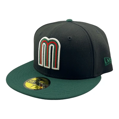 Mexico Black and Dark Green Red UV New Era 59FIFTY Fitted Hat