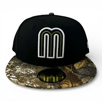 Mexico Black and Realtree "Viva La Raza Collection" Grey UV New Era 59FIFTY Fitted Hat