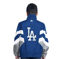 Youth Los Angeles Dodgers Royal Blue 1990s Old School Starter Half Button Jacket