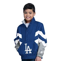 Youth Los Angeles Dodgers Royal Blue 1990s Old School Starter Half Button Jacket
