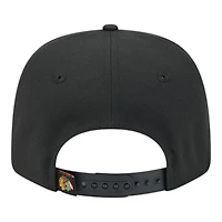 Chicago Blackhawks Black Basic New Era 9SEVENTY Stretch-Snap Hat