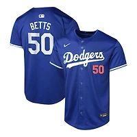 Youth Los Angeles Dodgers Mookie Betts Royal Blue Alternate Limited Jersey