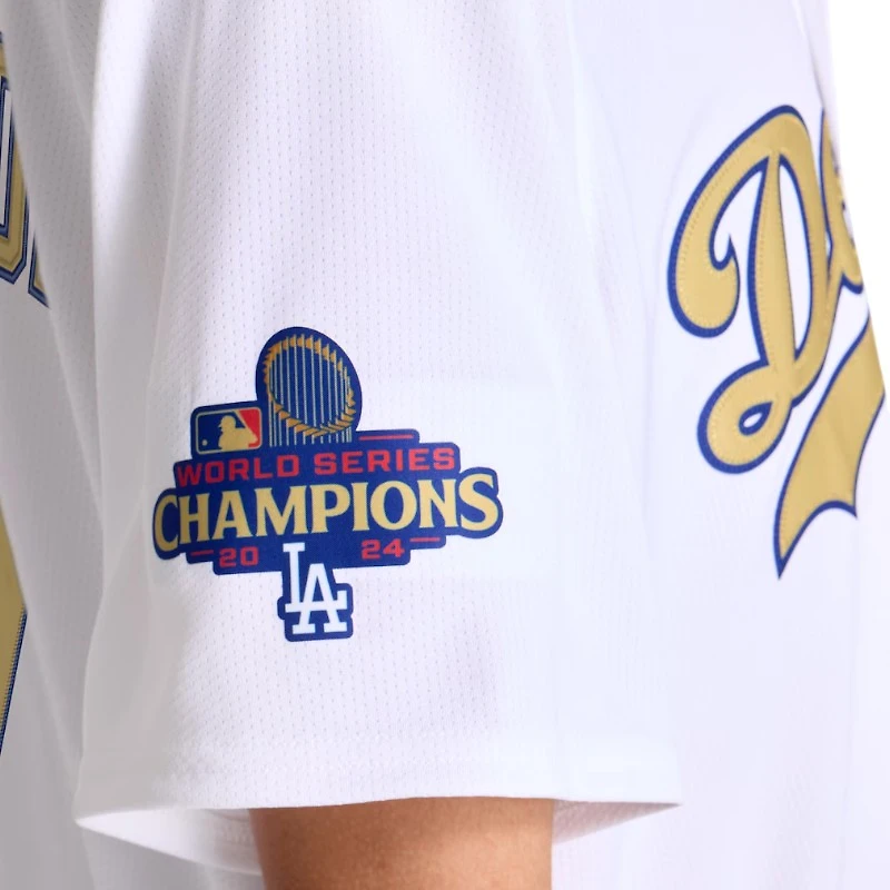 Los Angeles Dodgers Shohei Ohtani White 2025 Gold Collection Kanji Nike Limited Player Jersey