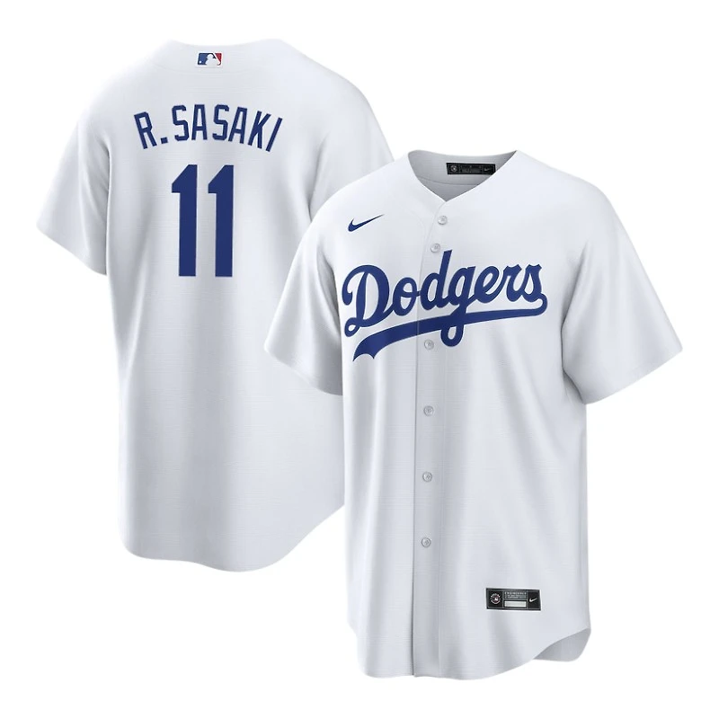 Los Angeles Dodgers Roki Sasaki Nike White Home Replica Player Jersey