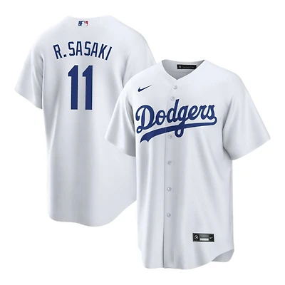 Los Angeles Dodgers Roki Sasaki Nike White Home Replica Player Jersey