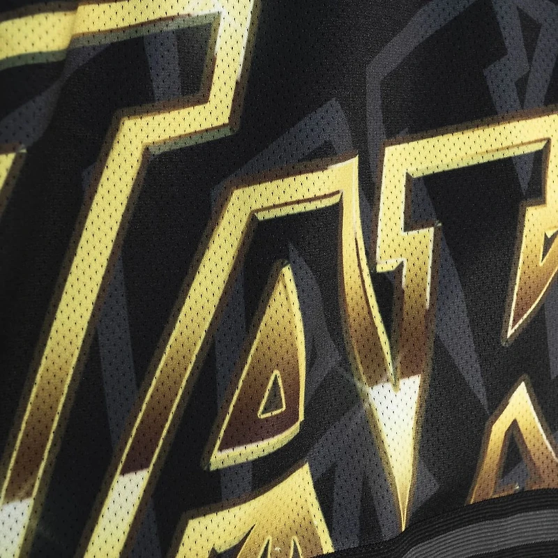 Los Angeles Lakers Black Big Face 4.0 Mitchell & Ness Fashion Shorts