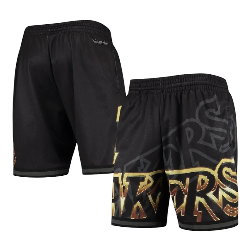 Los Angeles Lakers Black Big Face 4.0 Mitchell & Ness Fashion Shorts